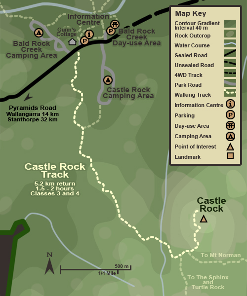 Map of the Castle Rock Track
