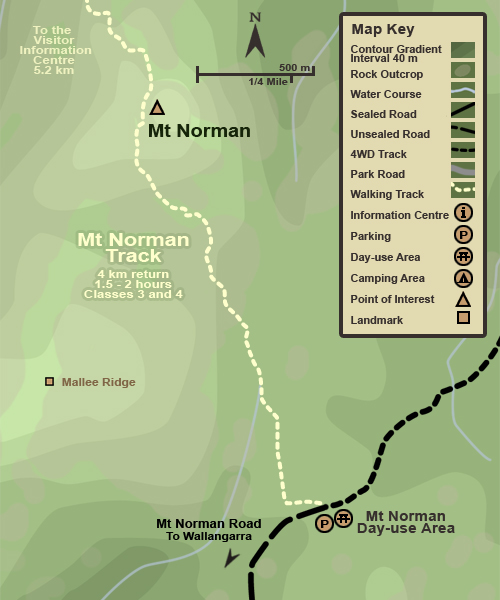 Map showing the Mt Norman south-use Area