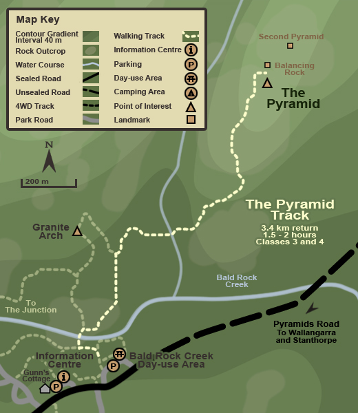 Map of The Pyramid track