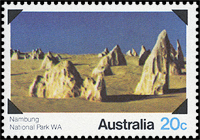 Nambung National Park stamp