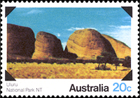 Uluru National Park stamp