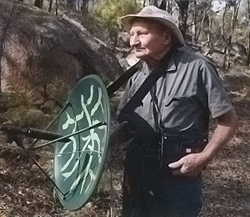 Bill recording Lyrebird song.