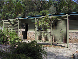 The Castle Rock camping area amenities block.