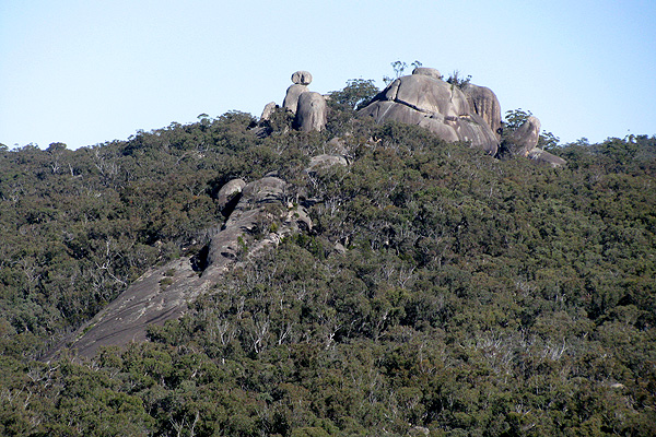 The Sphinx and Turtle Rock from Castle Rock.