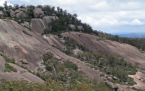 The granite slopes of Mt Norman.