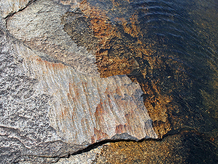 Polished granite at Bald Rock Creek.
