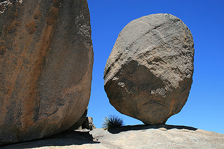 The Balancing Rock, perched on top of The Pyramid.