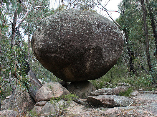 A balancing rock.