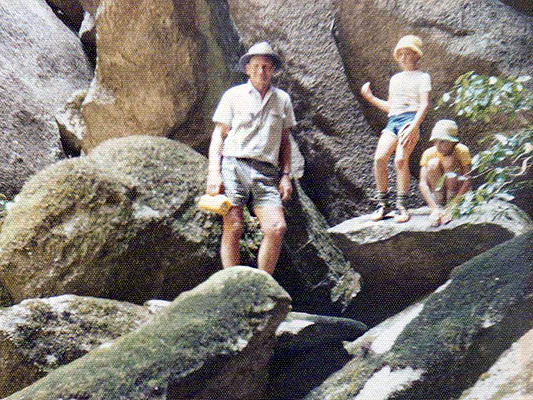 Bill and the kids at South Bald Rock.