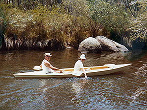 Canoeing on Bald Rock Creek.