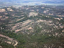 Aerial view of Girraween National Park.