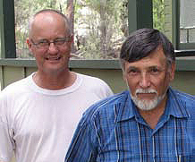 Peter Haselgrove (left) and Paul Grimshaw (right).