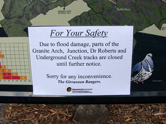 The public were kept well informed of track closures.
