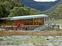 Castle Rock camping area amenities block being built.