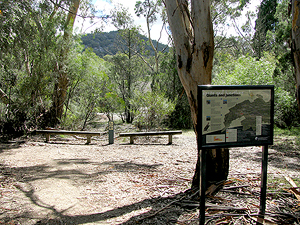 This information sign is further down the slope, near the start of some of the tracks.