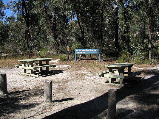 This is a small roadside picnic area.