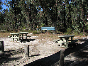 This is a small roadside picnic area.