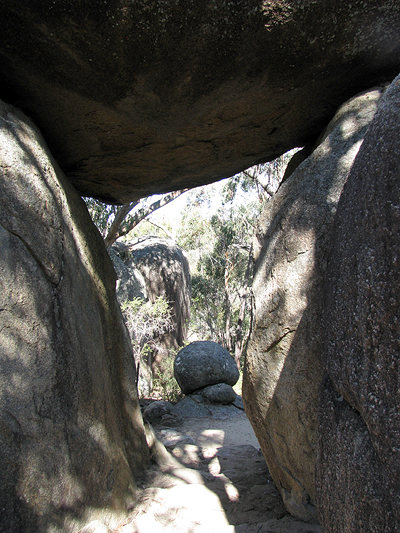 Looking through the Granite Arch.