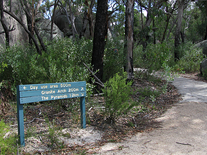 The walking tracks of Girraween are well signed.