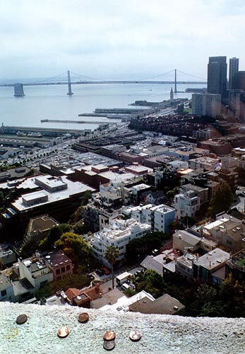 City and the Oakland Bay Bridge.