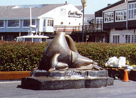 Sea Lion statue.