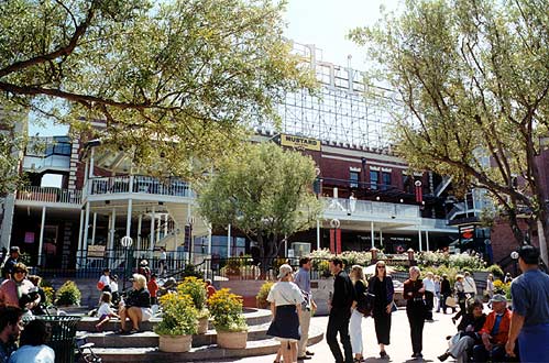 Inside Ghirardelli Square.