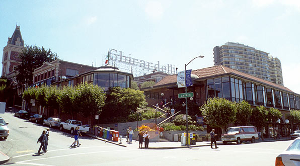 Ghirardelli Square.