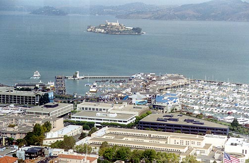 The infamous Alcatraz Island...
