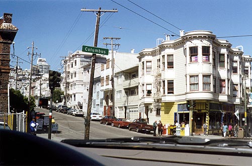 Terrace houses on Columbus Street.