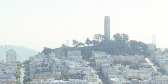 Telegraph Hill and Coit Tower.