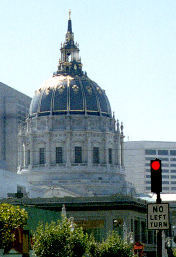 A closer view of the dome.