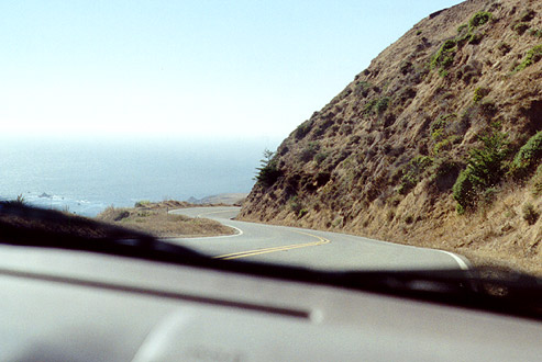 Cliff edge highway.