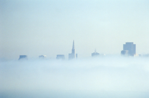 City skyline appearing.