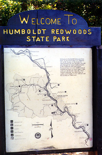 Welcome to Humboldt State Park sign.