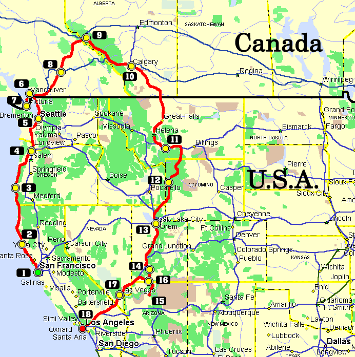 Overall Route Map